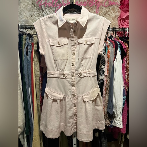 Anthropologie Buttonfront Mini Dress, Sz 4 NWOT - Picture 5 of 7